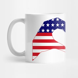 We Heart USA & Haiti Patriot Flag Series Mug